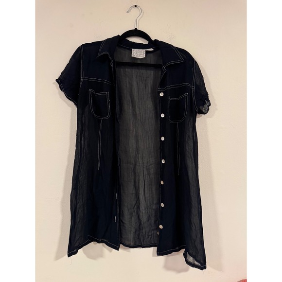 Vintage‎ 90s Sheer Top - Picture 1 of 4